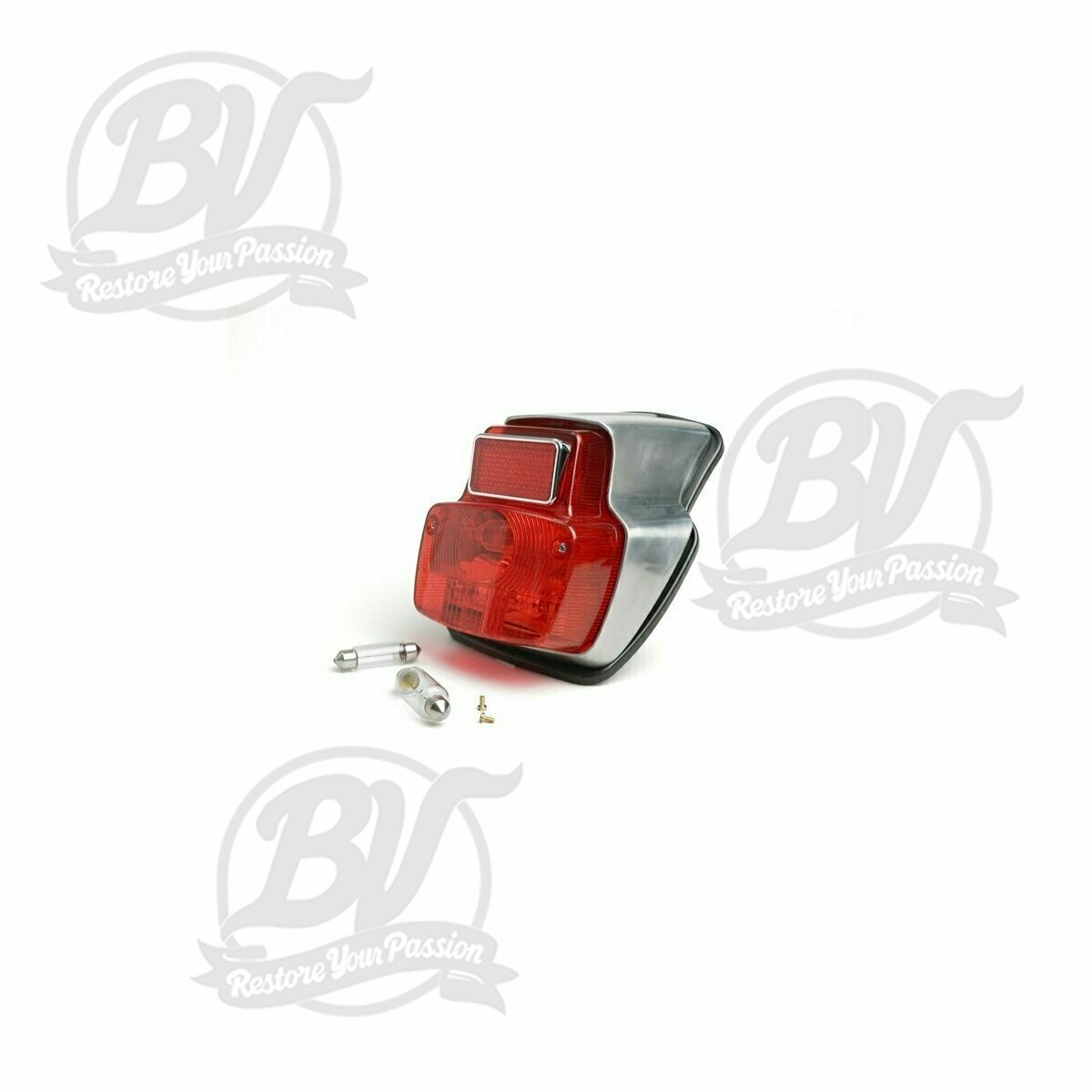 Feu arri&egrave;re  Vespa ancienne- m&eacute;tal petit - pas peint