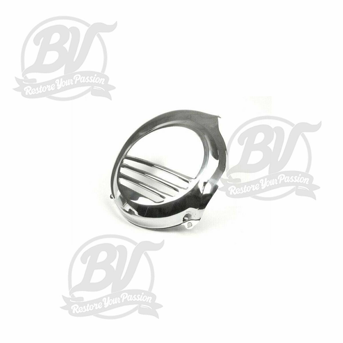 Cache turbine Vespa  inox - mod&egrave;les avec d&eacute;marreur &eacute;lectrique