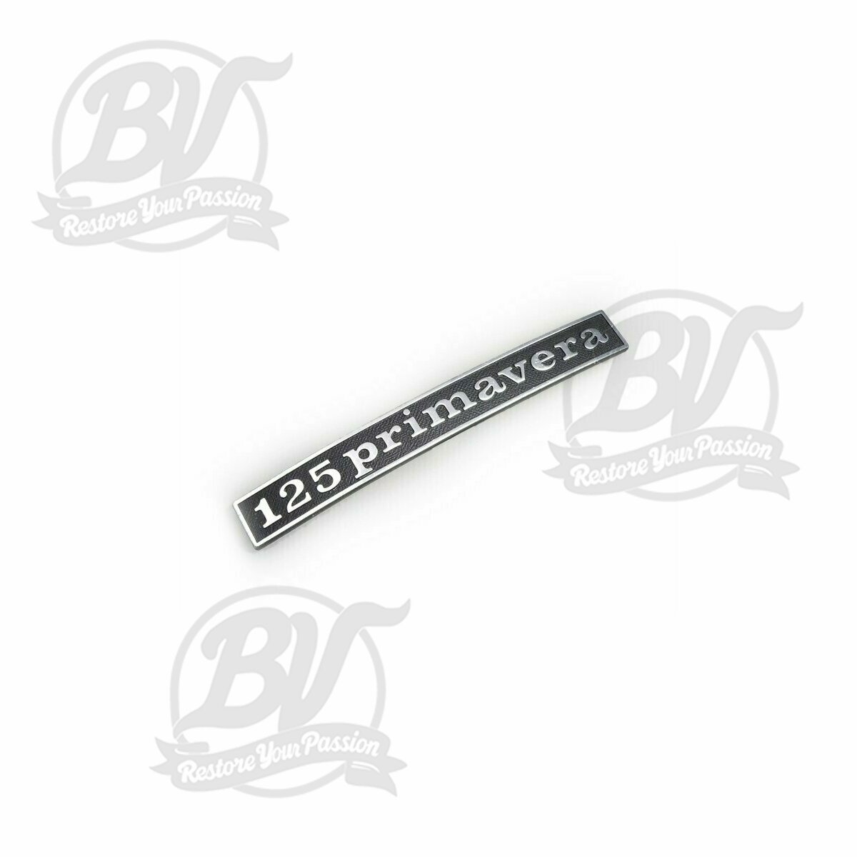 Badge de chassis arri&egrave;re Vespa 125 Primavera (rectangulaire)