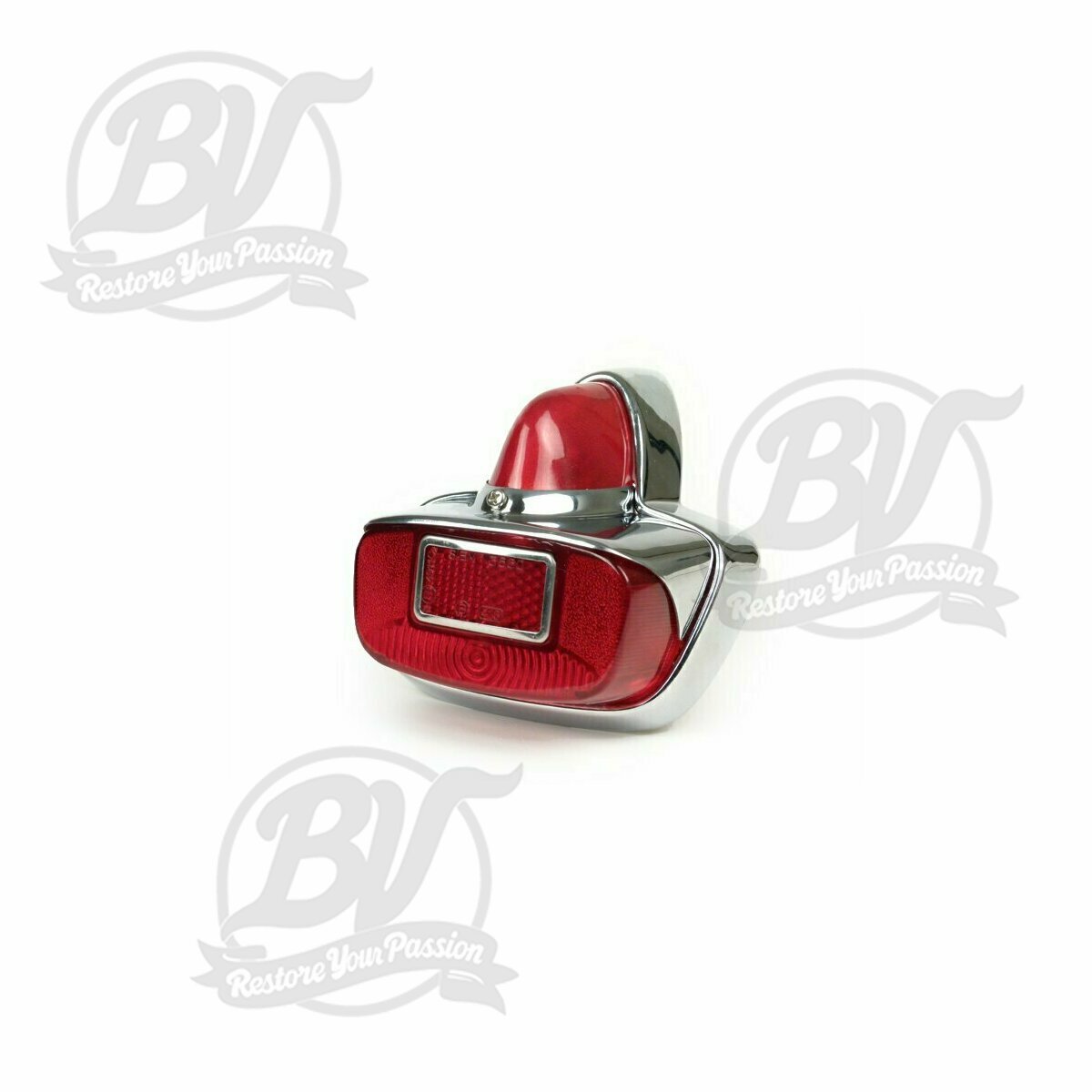 Feu arri&egrave;re - Vespa VNB, GL, GS- m&eacute;tal chrom&eacute;