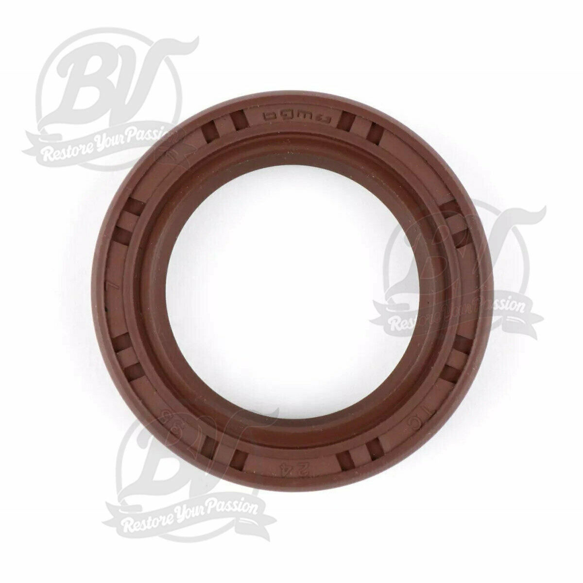 Joint spi 24x35x7mm -BGM PRO FKM/Viton&reg; (r&eacute;sistant &agrave; E10)- (mont&eacute; sur vilebrequin cot&eacute; volant)