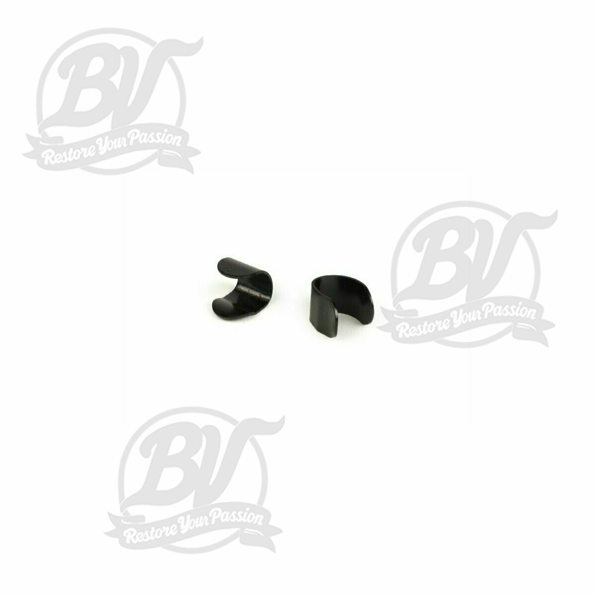 Jeu de 2 crochets fixation entourage de tablier en caoutchouc - Vespa universel - noir