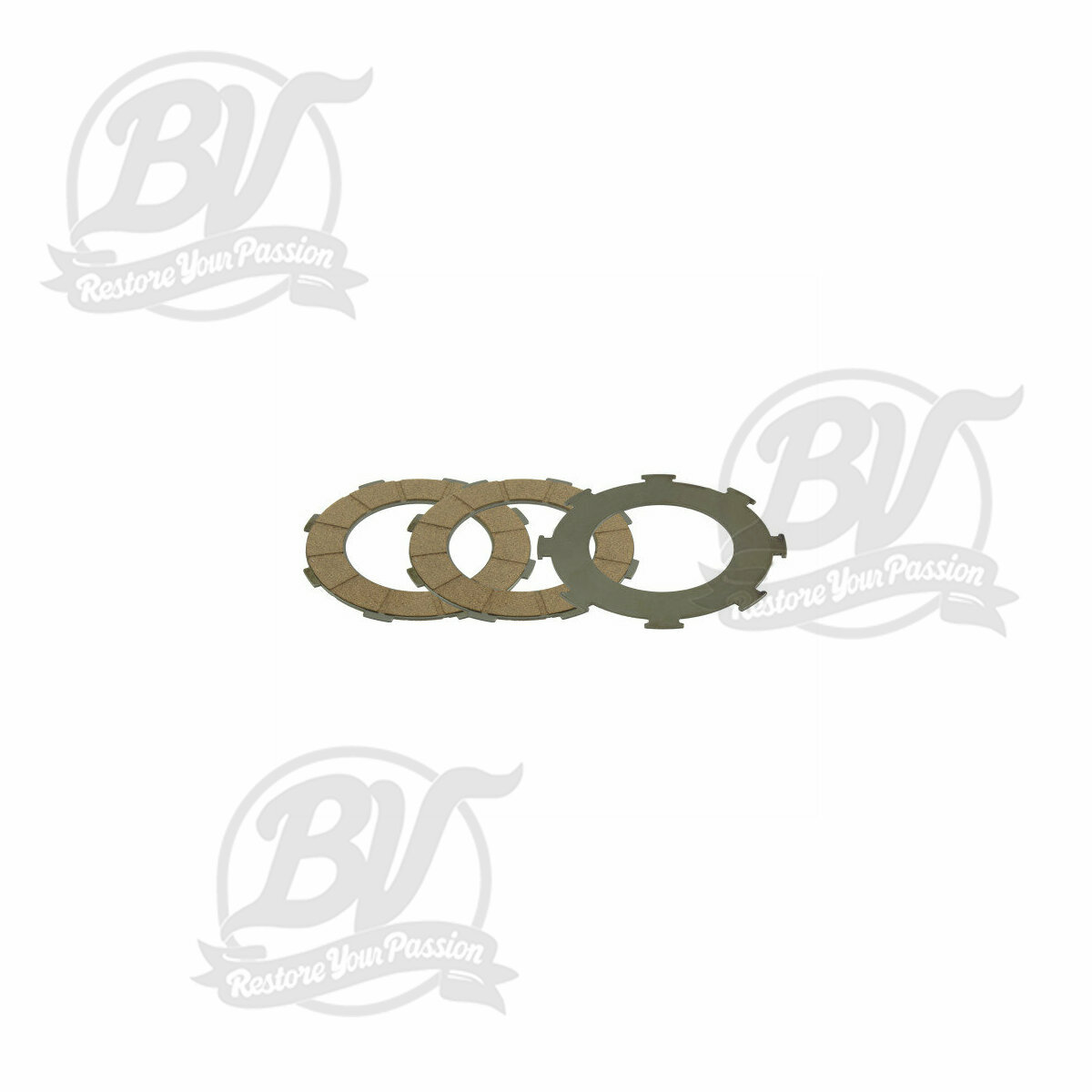 Kit disques d'embrayage garnis FERODO FCD0554 7 ressorts (Rally200, PX200, T5 125cc)- 3 disques