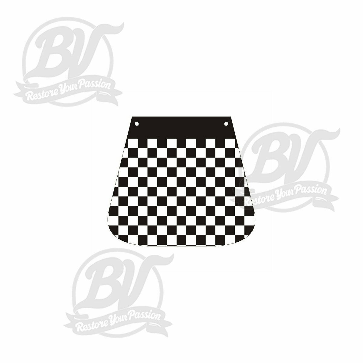 Bavette garde-boue damiers Piaggio Vespa