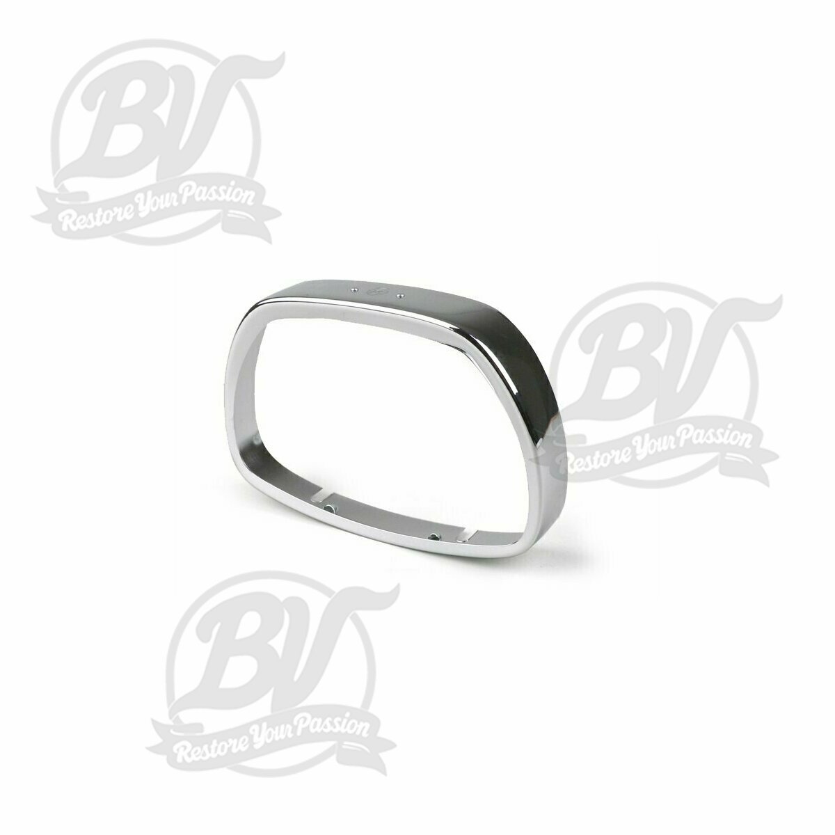 Cerclage de phare trap&eacute;zo&iuml;dal chrom&eacute;