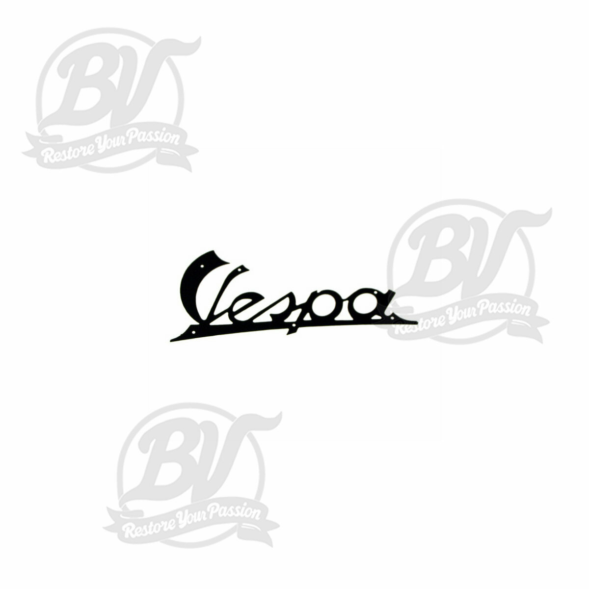 Insigne de bouclier avant Piaggio Vespa noir