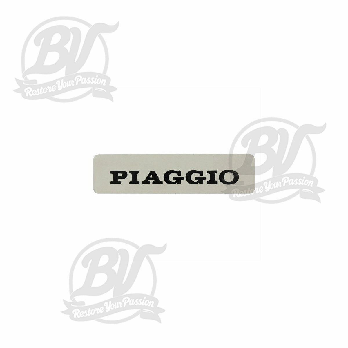 Insigne Piaggio aluminium 115x28 mm