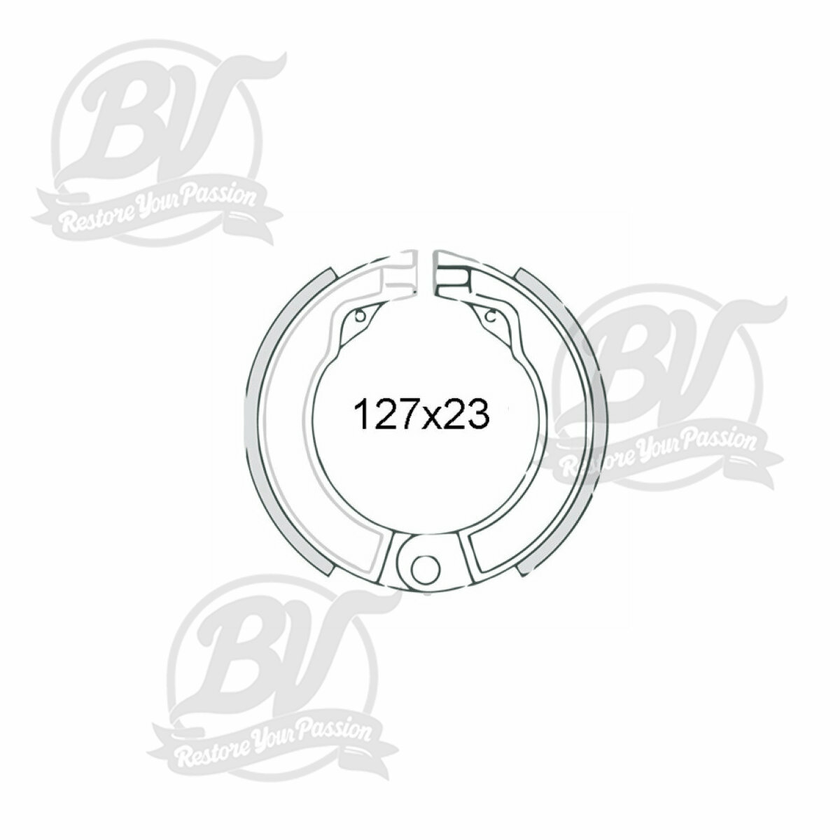 M&acirc;choires de frein arri&egrave;re RMS Classic Piaggio Vespa 125-150cc 1951/1962 078170