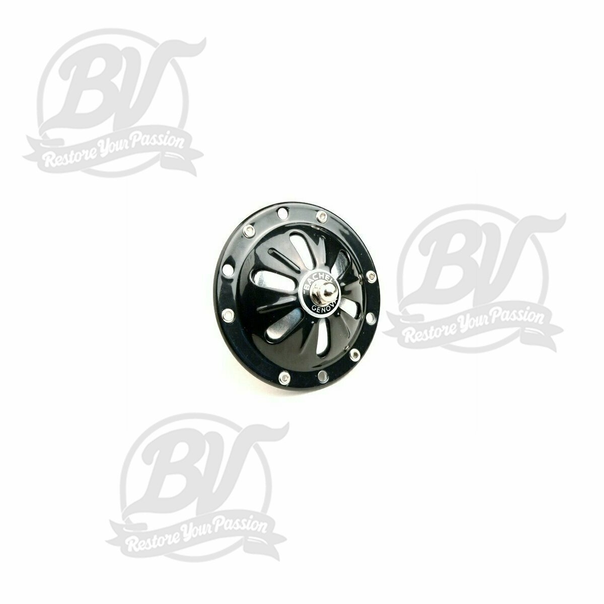 Klaxon -BACHEL 6V CA- Vespa Wideframe V13 bis V15, V30 bis V33 (-249999), VM1T (-31144) - noir