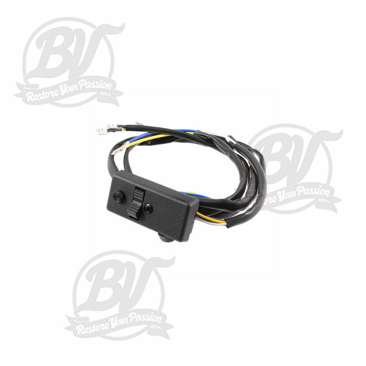 Commutateur de lumi&egrave;re Vespa PX80, PX125, PX150, PX200 (1978-1983) - 9 fils (12V mod&egrave;les avec clignotants, sans batterie)