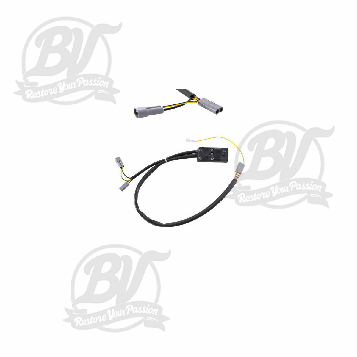 Commutateur de lumi&egrave;re Vespa PX Elestart (1998-) - 10 fils (CC, mod&egrave;les avec batterie, contact NO) - prise multiple pour optique de phare