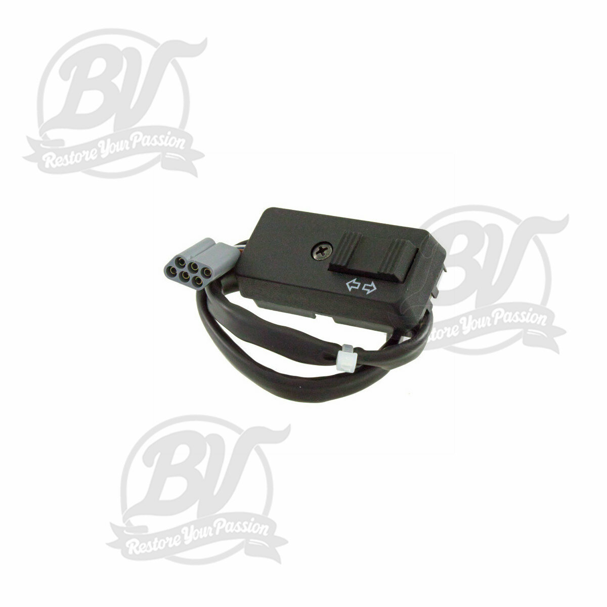 Commutateur clignotant Vespa PK50 S/XL, PK80, PK125 S, PK125 ETS, PX80, PX125, PX150, PX200 (1984-) - 6 fils avec prise multiple