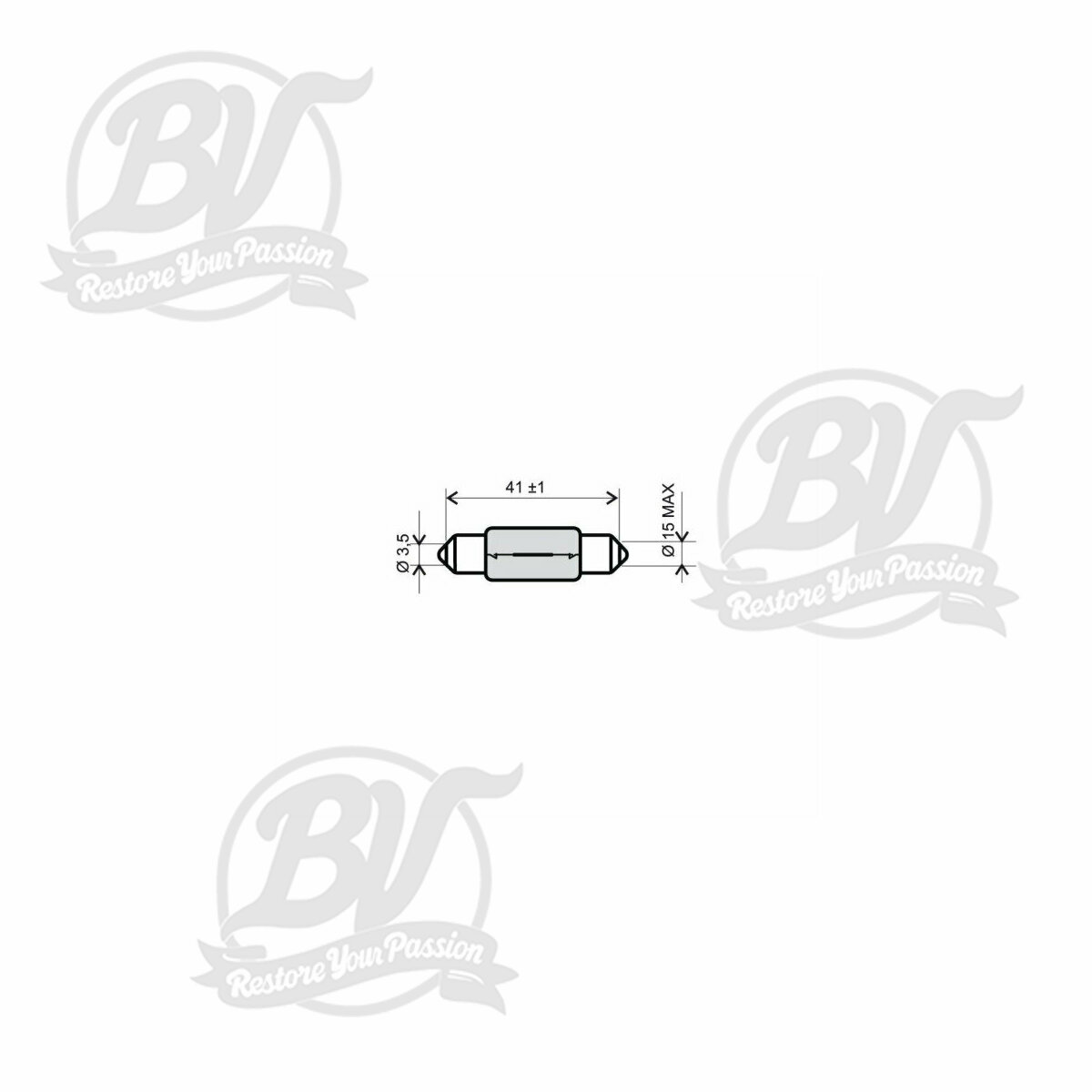 Ampoule Flosser 6V 15W T15x42