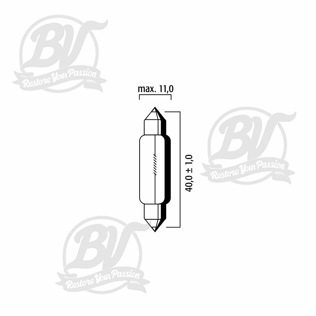 Ampoule Flosser 6V 10W T11x40