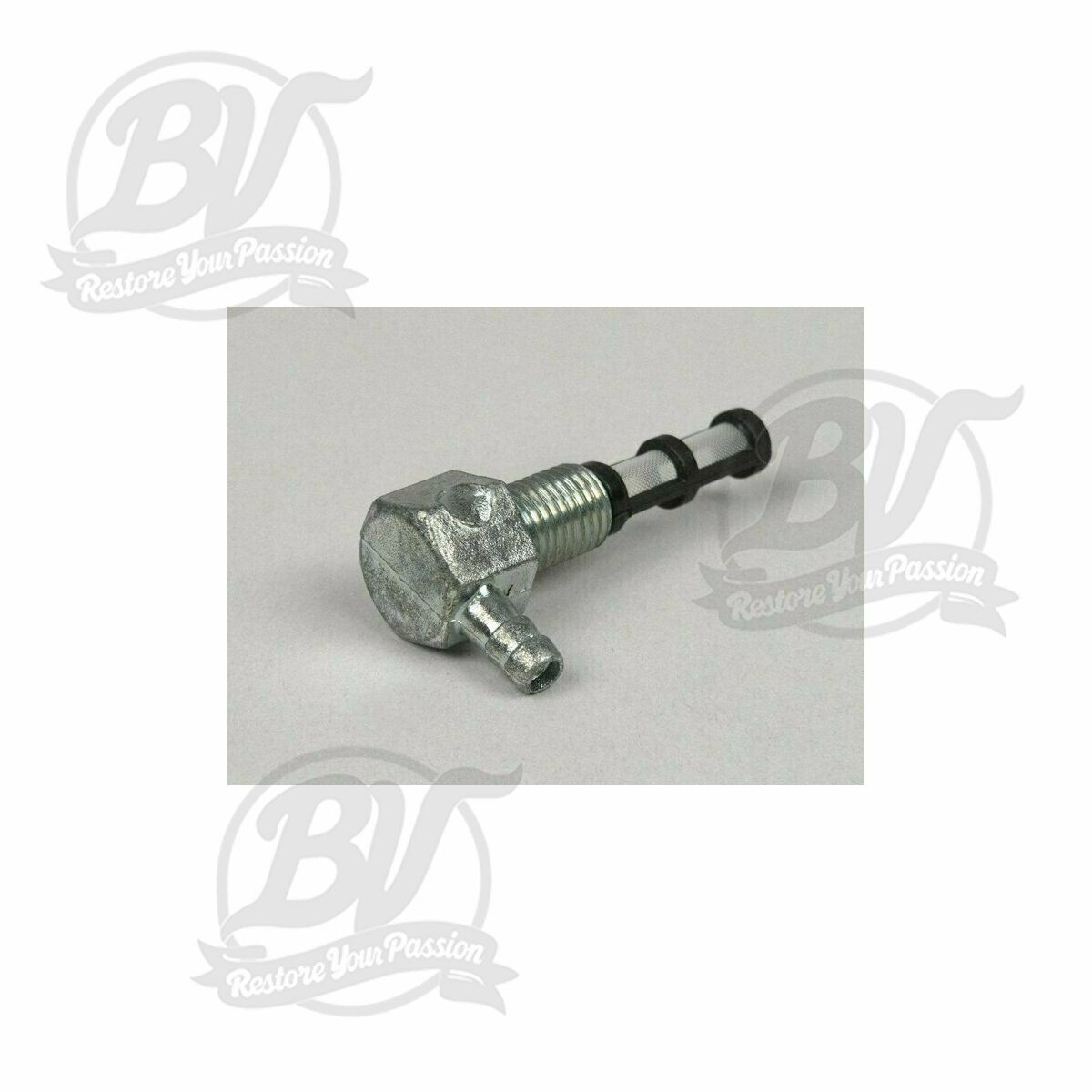 Raccord de r&eacute;servoir d'huile Vespa PX Lusso/T5/Rally &agrave; lubrification s&eacute;par&eacute;e (m&eacute;langeur), &eacute;galement compatible LML Star 125-150 2T/Deluxe