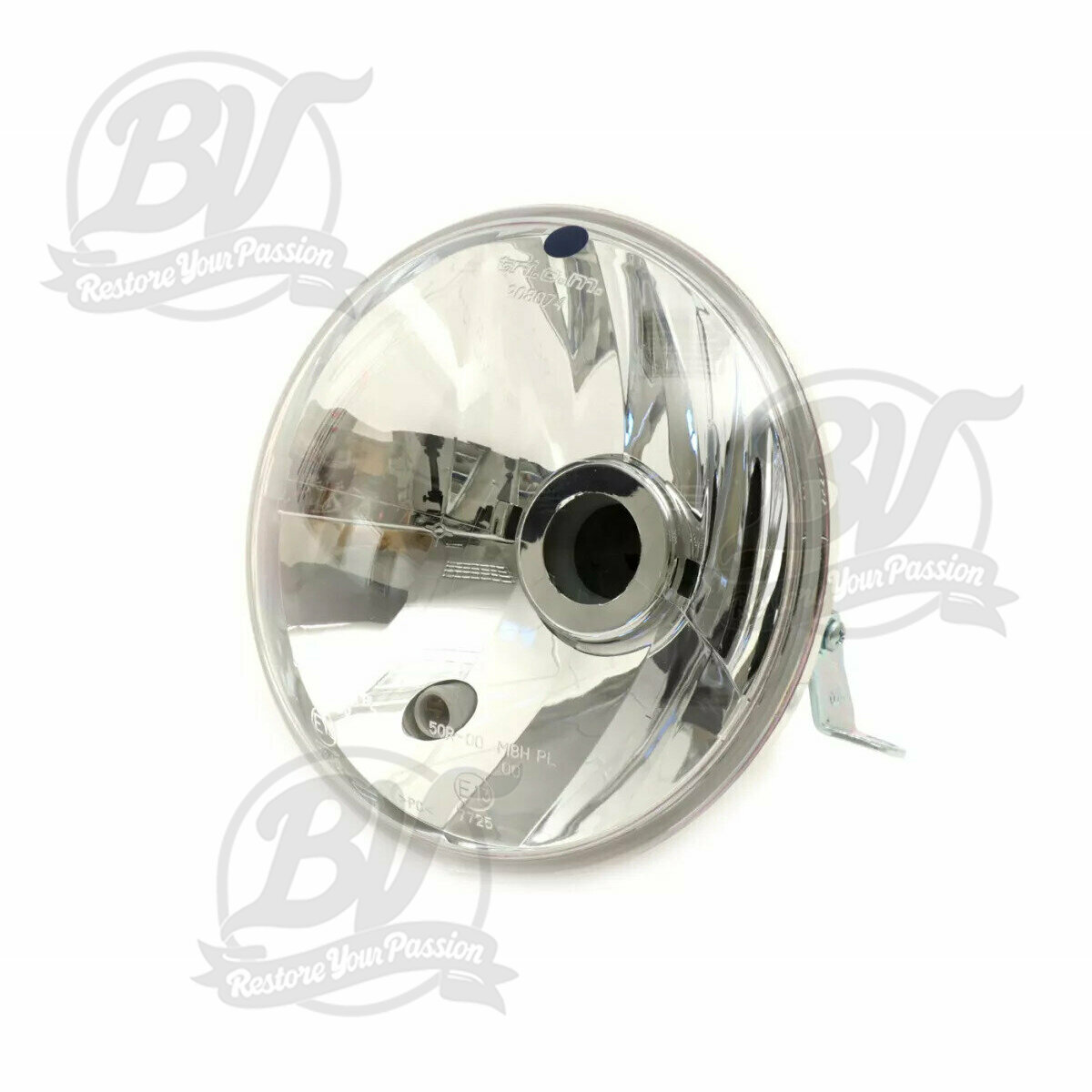 Optique avant -PIAGGIO &Oslash;=146mm- Vespa PX Lusso - H4, vitre transparente, D&eacute;viation &agrave; droite