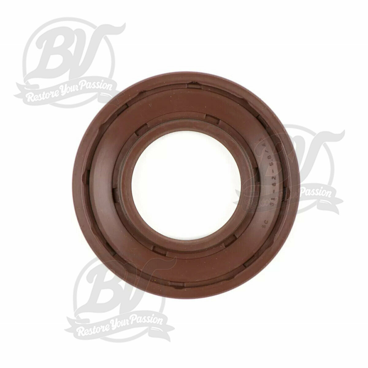 Joint spi 31x62,1x5,8/4,3mm -BGM PRO FKM/Viton&reg; (r&eacute;sistant &agrave; E10) caoutchouc, brun - pour vilebrequin c&ocirc;t&eacute; embrayage Vespa PX (-1984), Rally180 (VSD1T), Rally200 (VSE1T), Sprint Veloce 150 (VLB1T, 294260-), Super150 (VBC1T, 412374-), TS (VNL3T, 18139-)