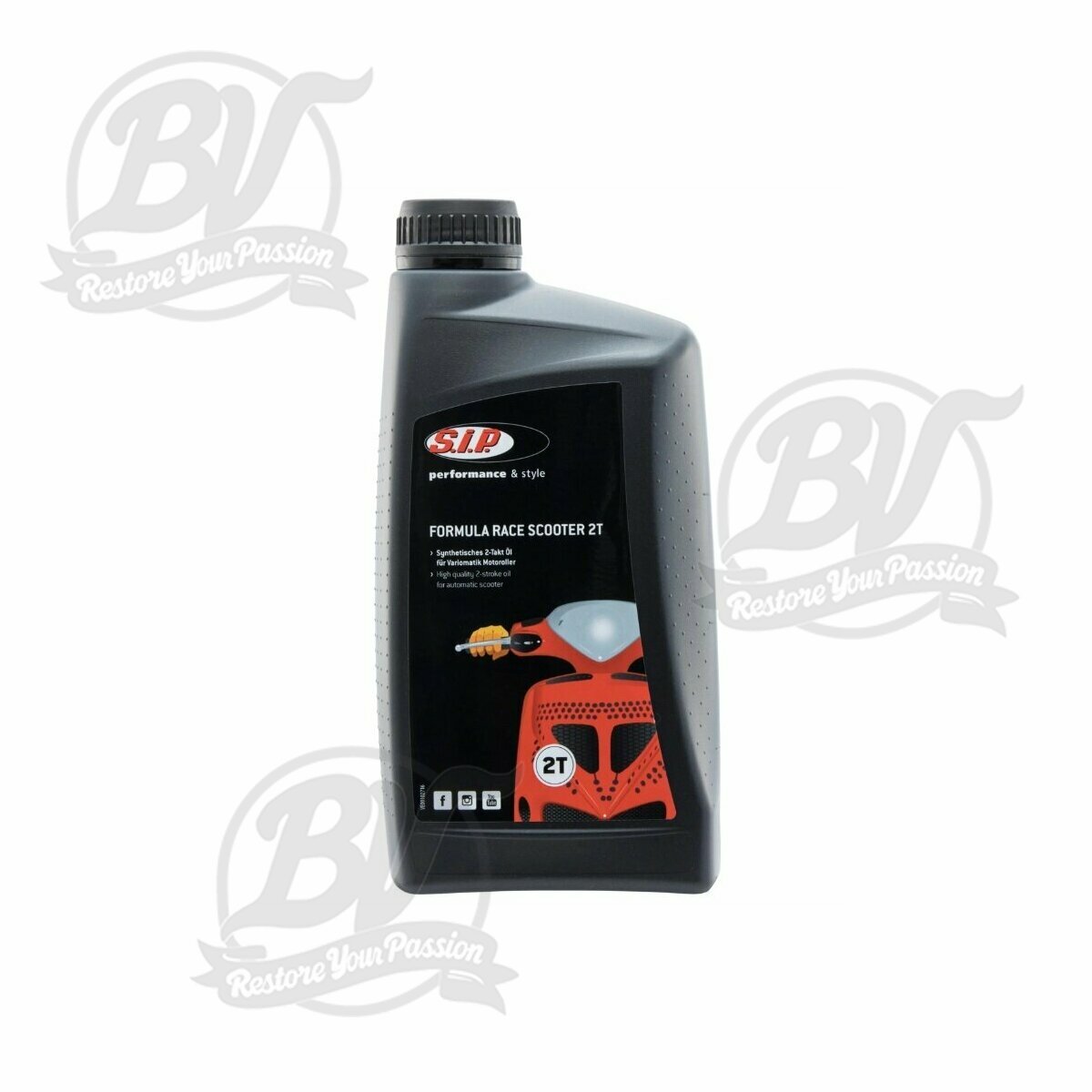 Huile 2 temps SIP Formula Race SCOOTER, synth&eacute;tique