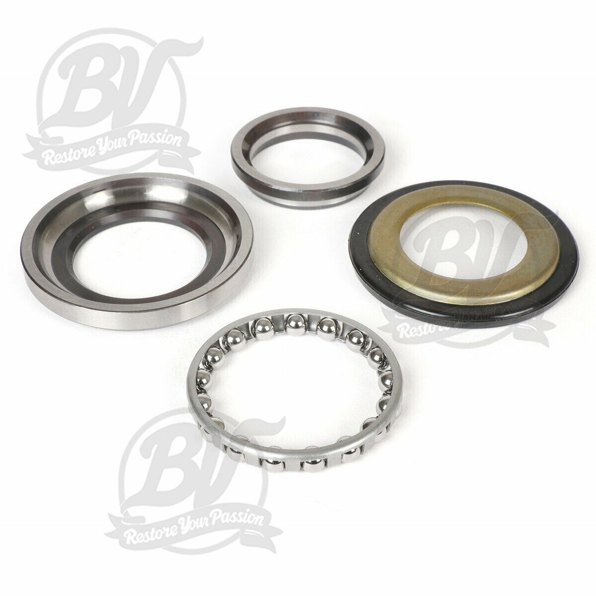 Roulements direction fourche -PIAGGIO- Piaggio, Gilera, Vespa - inf&eacute;rieur - Vespa V50, 50N, PV, ET3, PK, PX, T5, Cosa, Rally, Sprint, Super, GS160, SS180, GTS, HPE, ET2, ET4, LX/LXV, S50-125, Sprint, Primavera, Runner, SKR