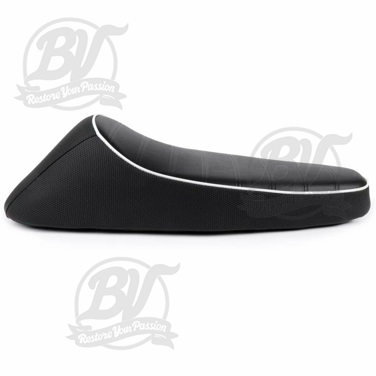 Selle -NISA Corsa sans serrure - Noire avec un liser&eacute; blanc