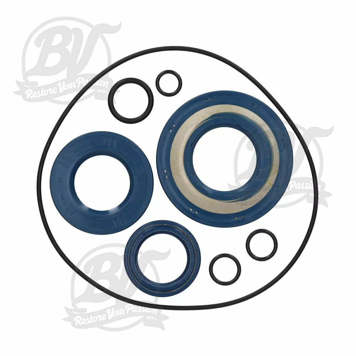 Pochette joints spi moteur -CORTECO caoutchouc- Vespa PX avec joint de roue arri&egrave;re 27x47x6mm