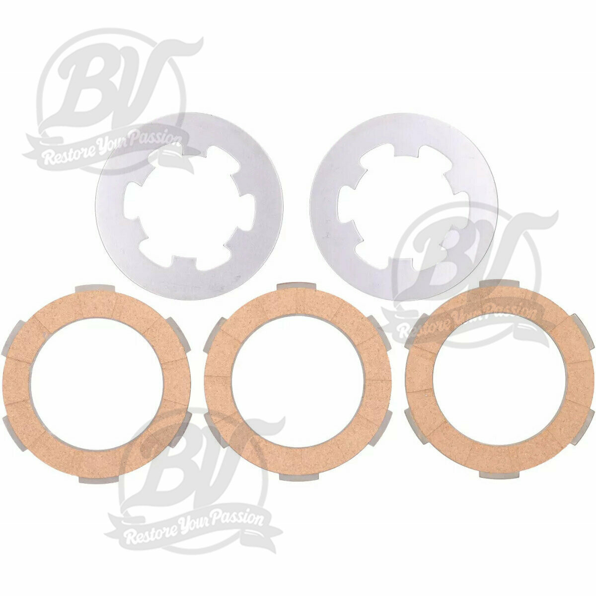 Kit disques d'embrayage garnis F.1179 AC Smallframe 3 disques (2 disques lisses inclus)