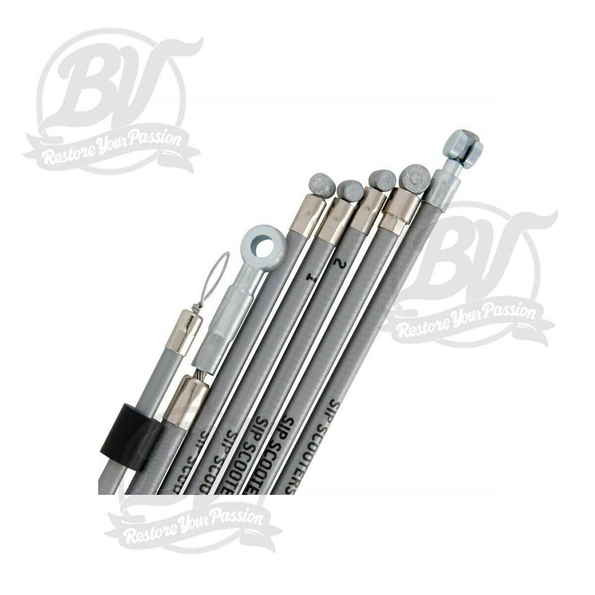 Kit de c&acirc;ble SIP PERFORMANCE pour Vespa PX80-200 E Lusso, pour Vespa/LML PX125-150 E '98/MY/'11/LML Star/Deluxe 125-200 2T/4T