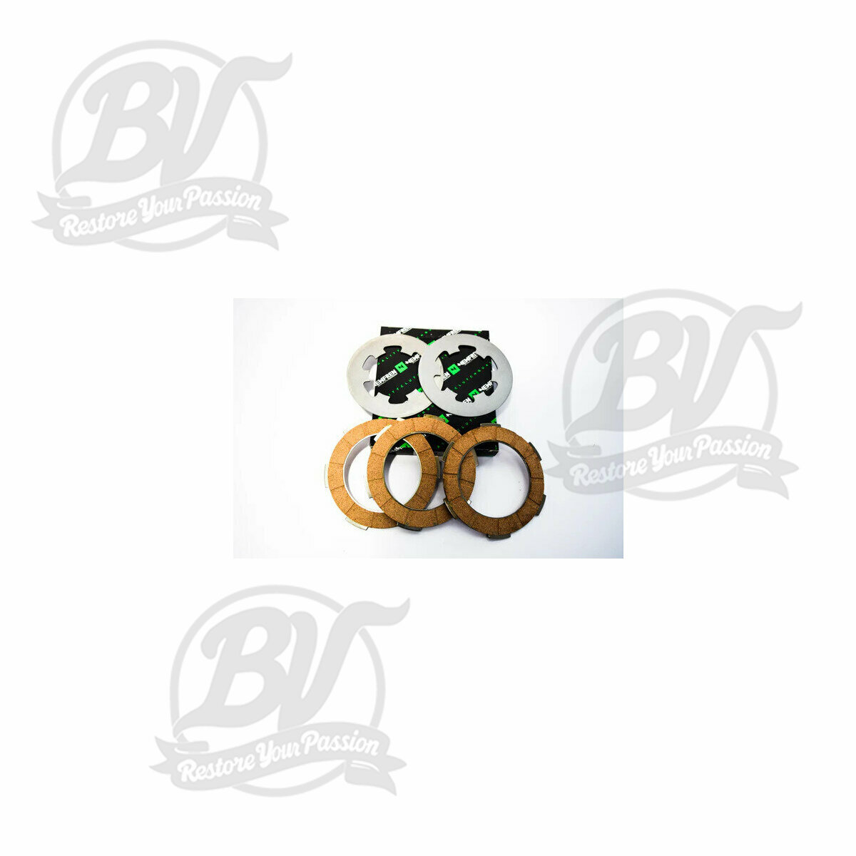 Kit disques d'embrayage garnis F.1192 AC Smallframe 3 disques (2 disques lisses inclus)