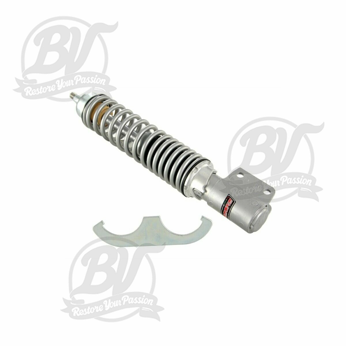 Amortisseur avant Vespa PX, corps gris, ressort gris