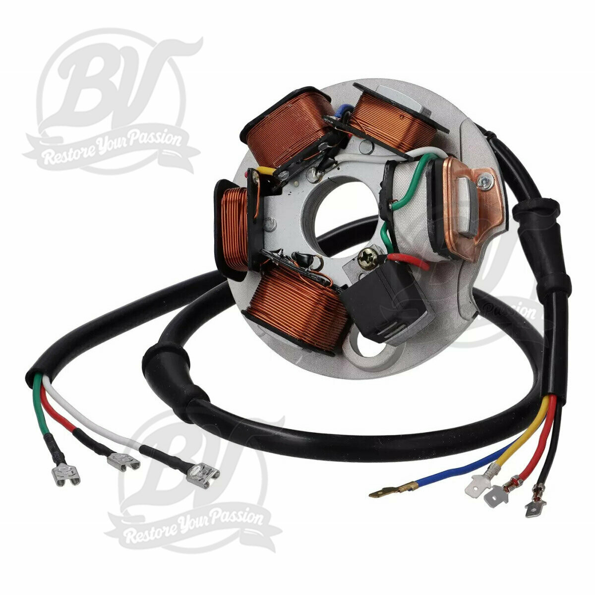 Allumage stator SmallFrame7 fils, 5 bobines 6V