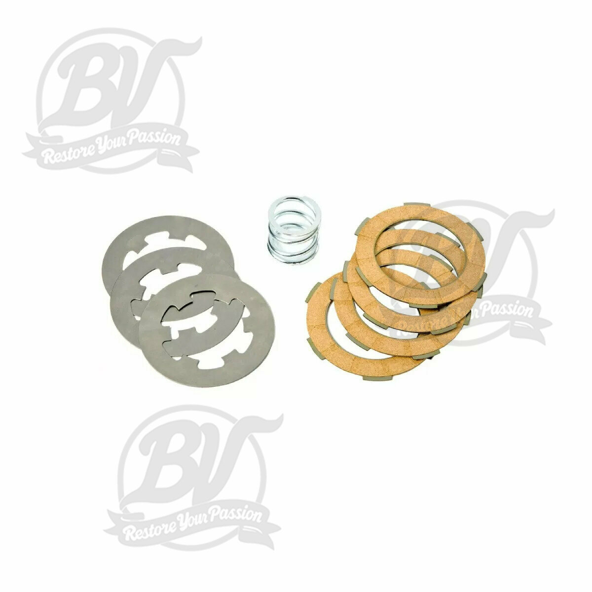 Kit disques d'embrayage garnis F.1192 S ECO Smallframe 4 disques (3 disques lisses et 1 mono ressort inclus)