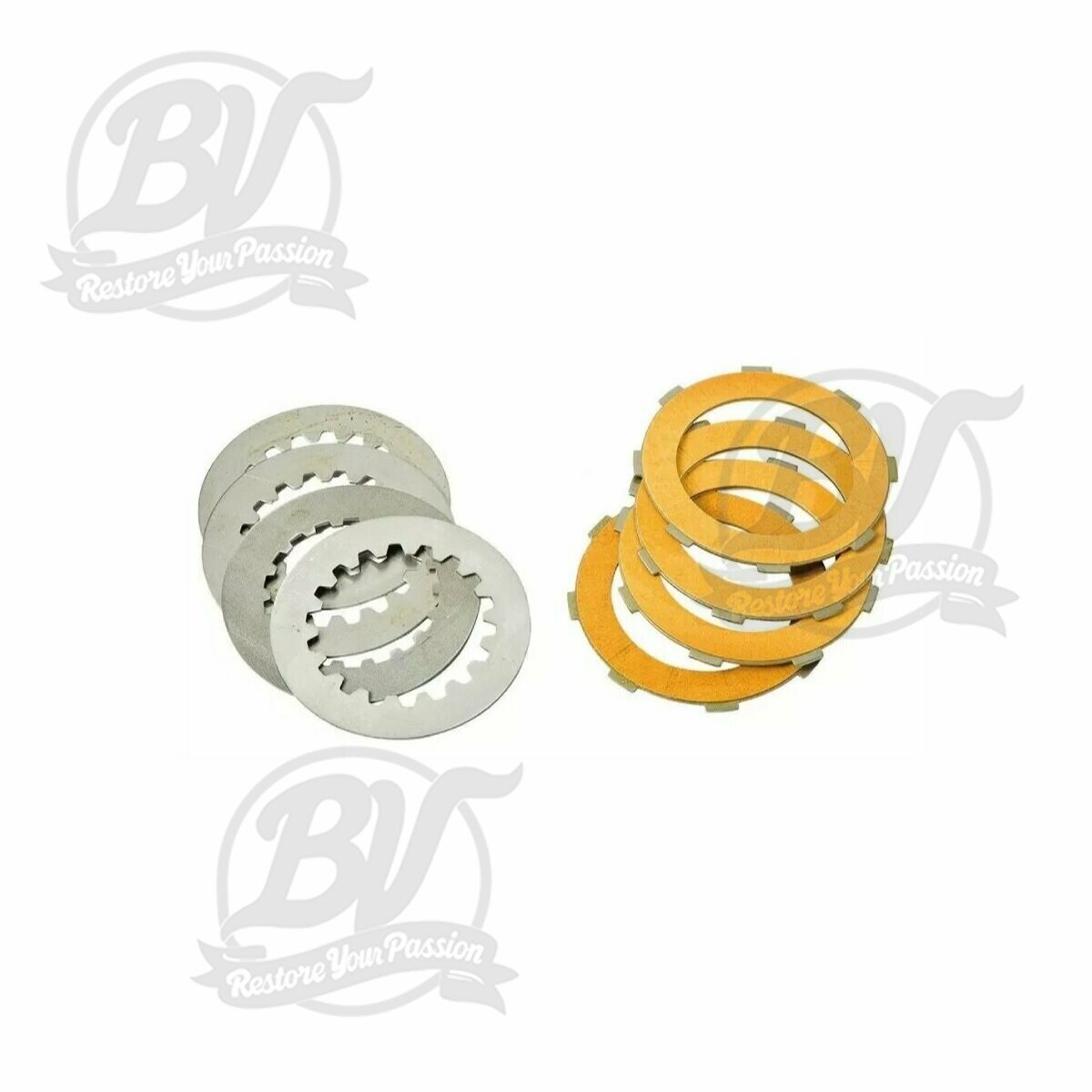 Kit disques d'embrayage garnis F.1178 AC type Vespa Cosa2 8 ressorts 4 disques (4 disques lisses fournis)