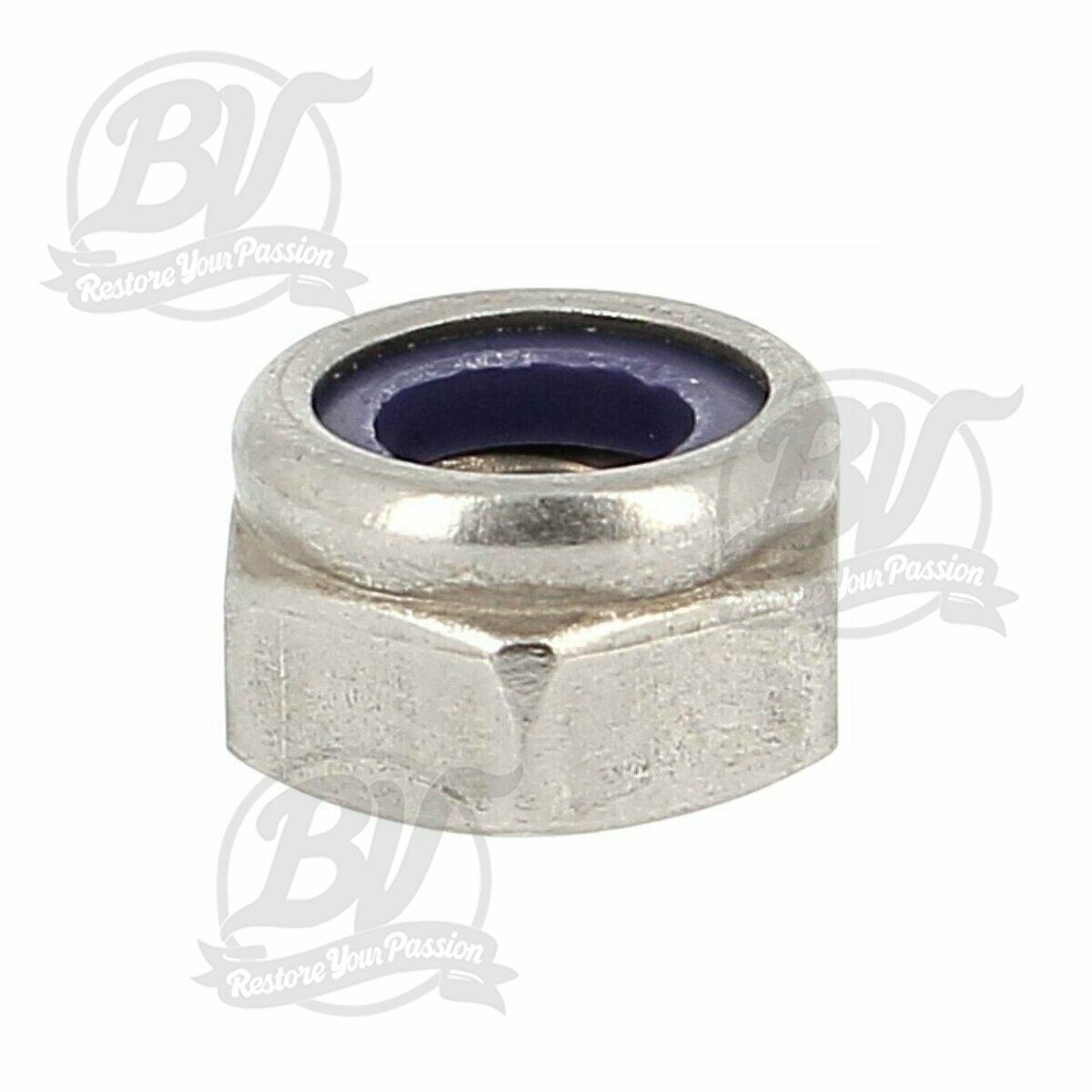 &Eacute;crou auto-frein&eacute; hexagonal avec anneau non-metallique DIN 985 Acier inoxydable (Inox) A4 M6