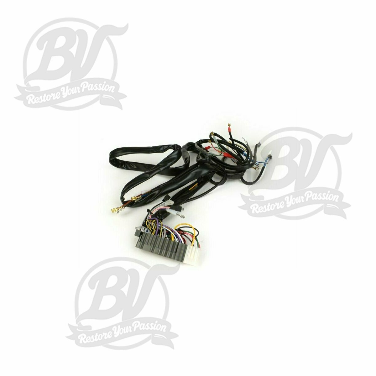 Faisceau Vespa T5 125cc Elestart, PX Arcobaleno Elestart (1984-1997), avec batterie, stator avec 5 c&acirc;bles