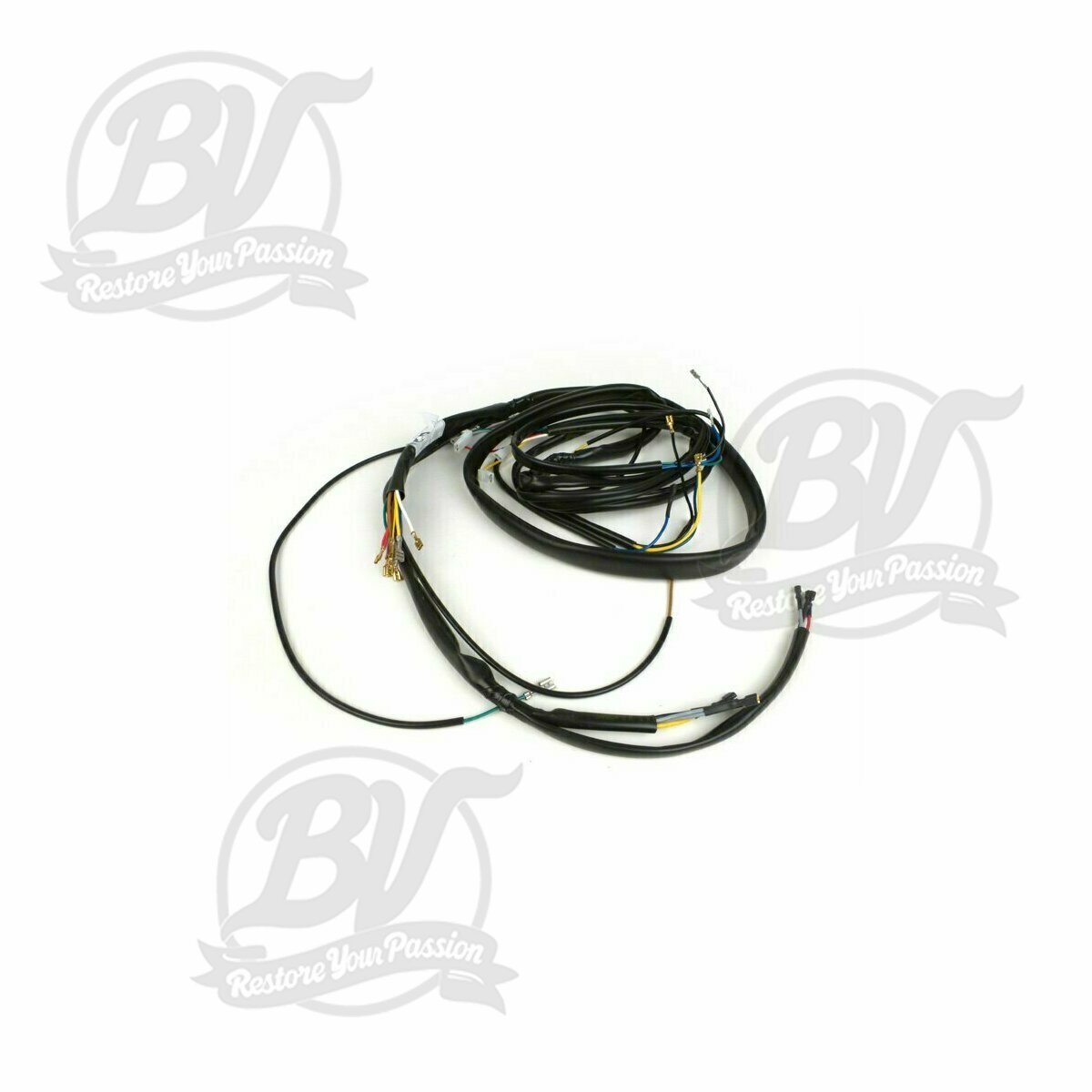 Faisceau Vespa PX (mod&egrave;les italiens, 1981-1983), avec r&eacute;gulateur de tension, avec clignotants, sans batterie, klaxon CA, stator avec 3 c&acirc;bles