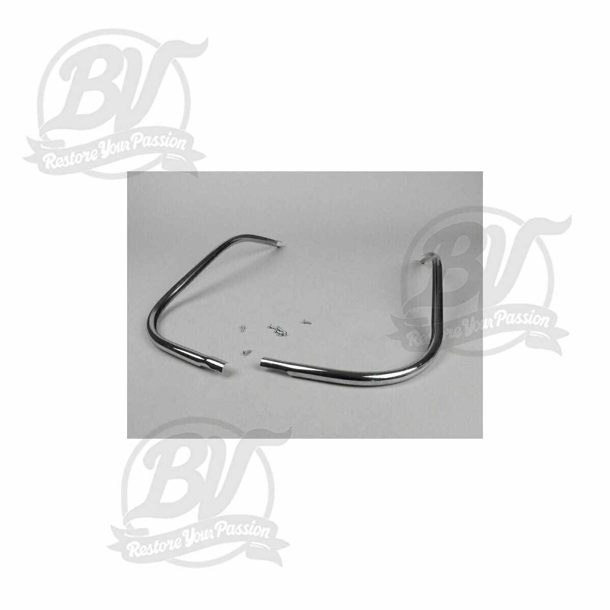 Protection de tablier simple Vespa V50, PV125, ET3 - chrom&eacute;