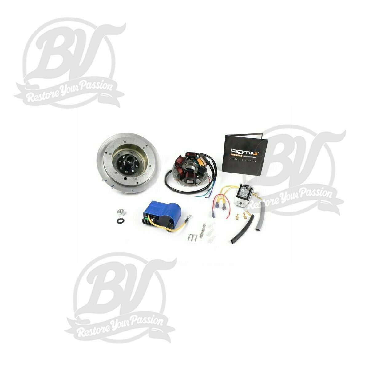 Set d'allumage 12V &eacute;lectronique- Vespa V50, 50N, V90, PV, ET3, PK S