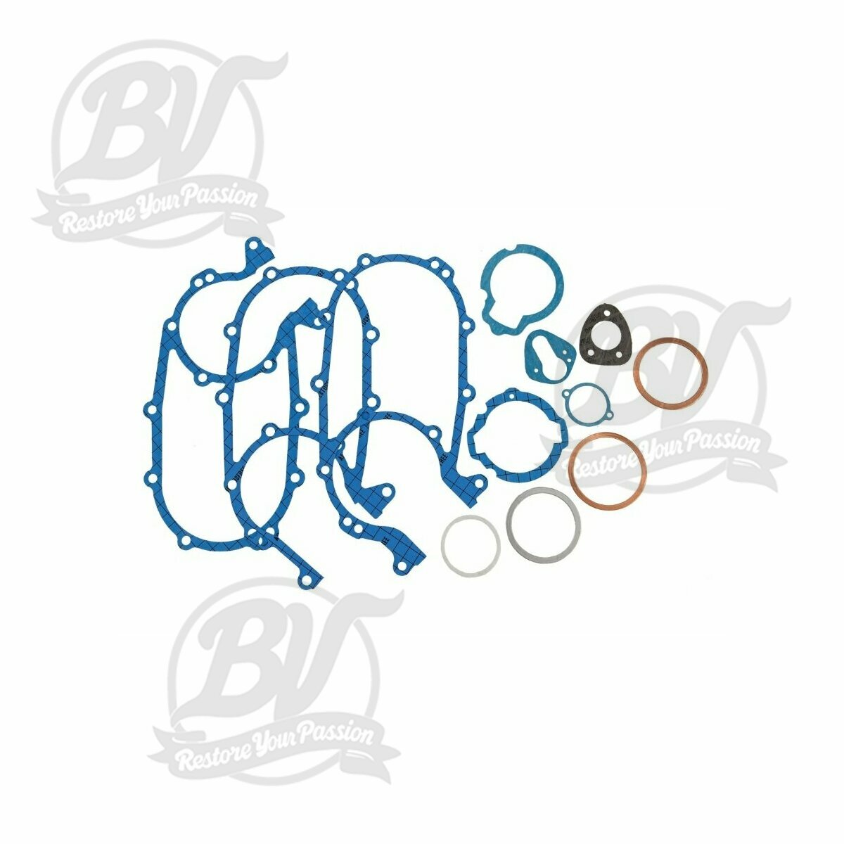 Pochette de joints moteur pour Vespa 125 V1-15/V30-33/VM/VN/ACMA/150 VB/VL/T2-3/VGL1/Hoffmann