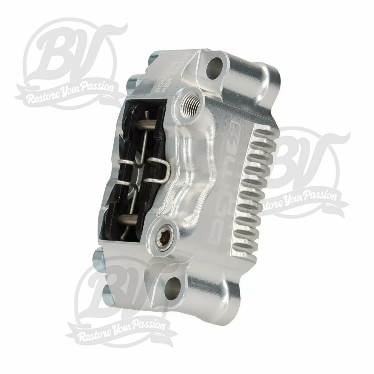 &Eacute;trier de frein avant 4 pistons argent&eacute;