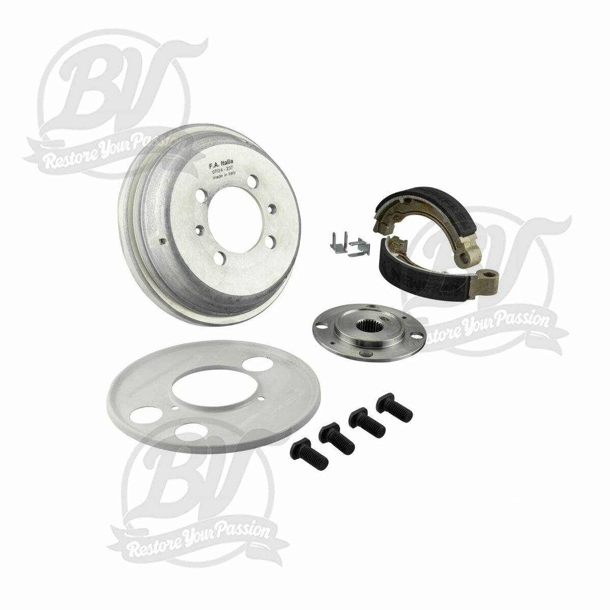 Tambour de frein kit de conversion pneus de 10" &agrave; 8" arri&egrave;re