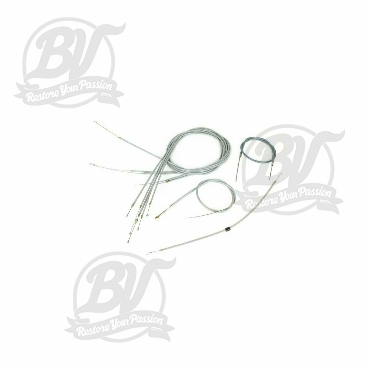 Set c&acirc;bles &acirc;me avec guidage en PE- Vespa PX (-1984)