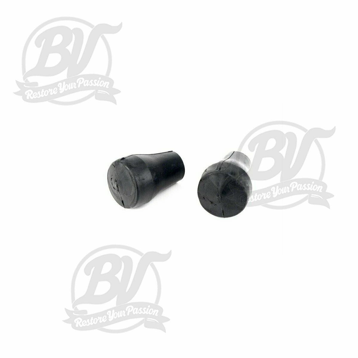 Tampons de b&eacute;quille centrale &Oslash;=22mm- Vespa noir