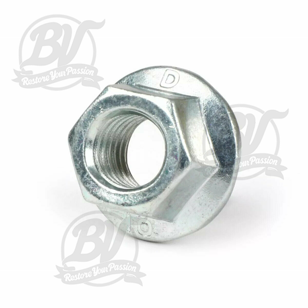 Ecrou autobloquant (type &agrave; pincement) avec bride apparent&eacute; &agrave; DIN 6923- M12 x 1,50