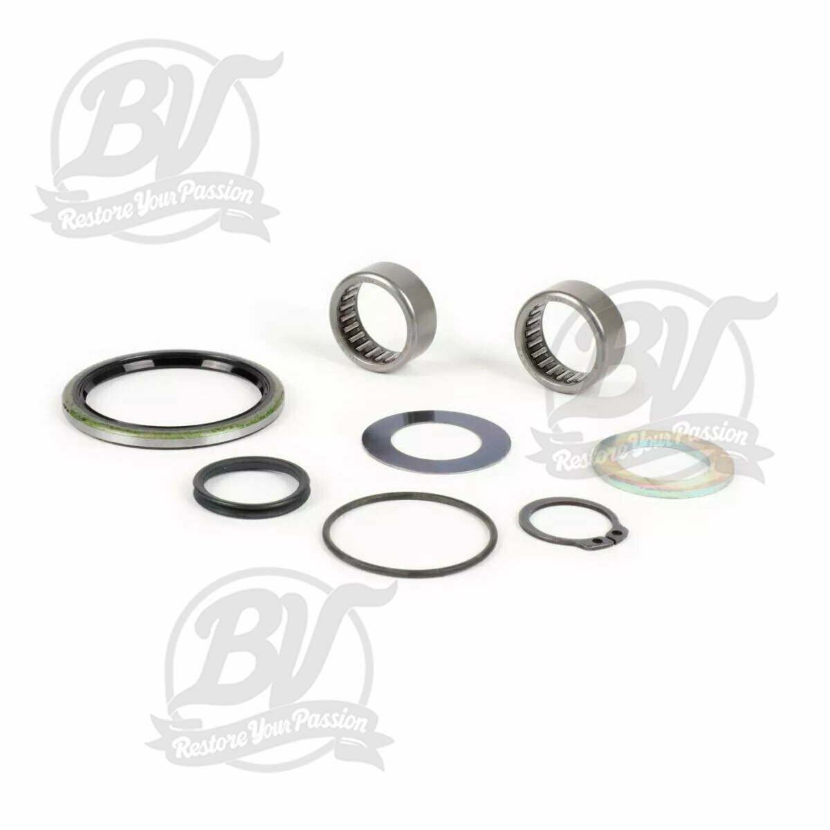 Kit r&eacute;paration pour platine support machoire de frein avant Vespa PX (1984-), T5 125cc, Cosa, PK - axe 20mm