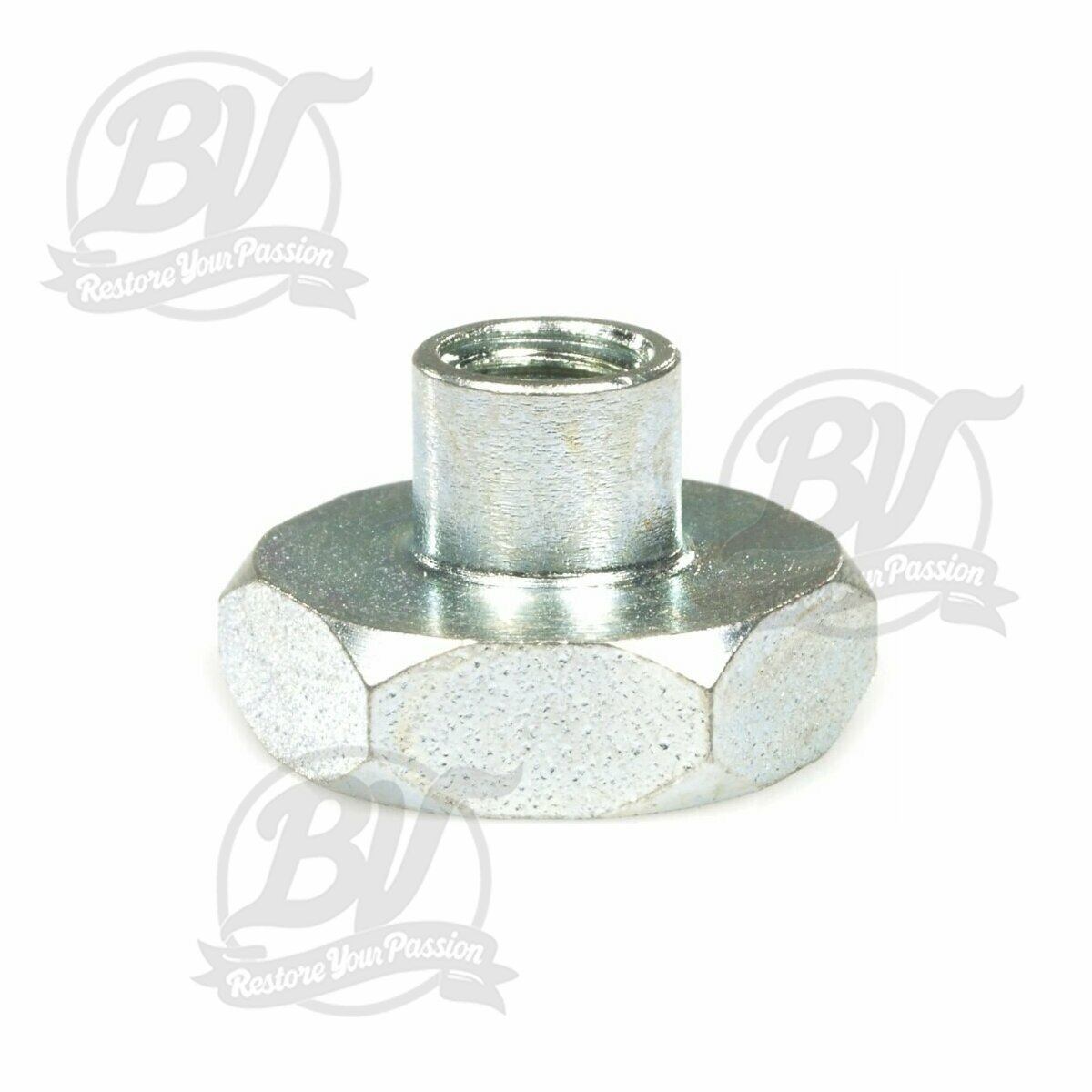 Ecrou M8x1,25 mm hexagonale, pour jante 8" ferm&eacute;e