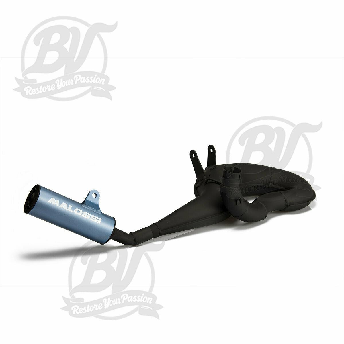 &Eacute;chappement -MALOSSI POWER EXHAUST Black Sound- Vespa PX200