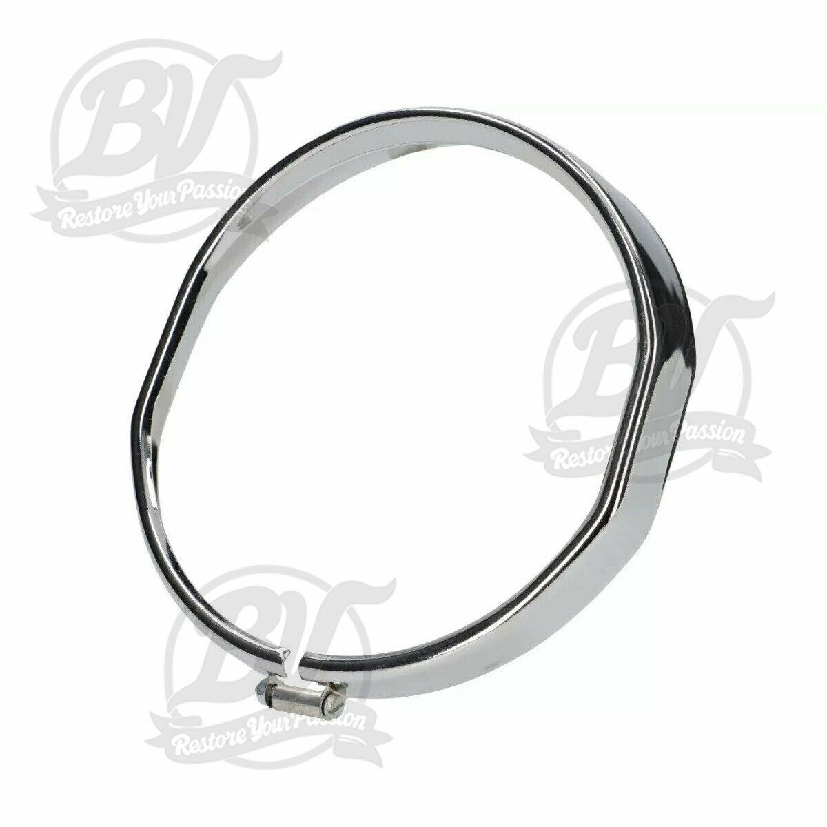 Cerclage de phare &Oslash;=115/120mm- Vespa chrom&eacute;