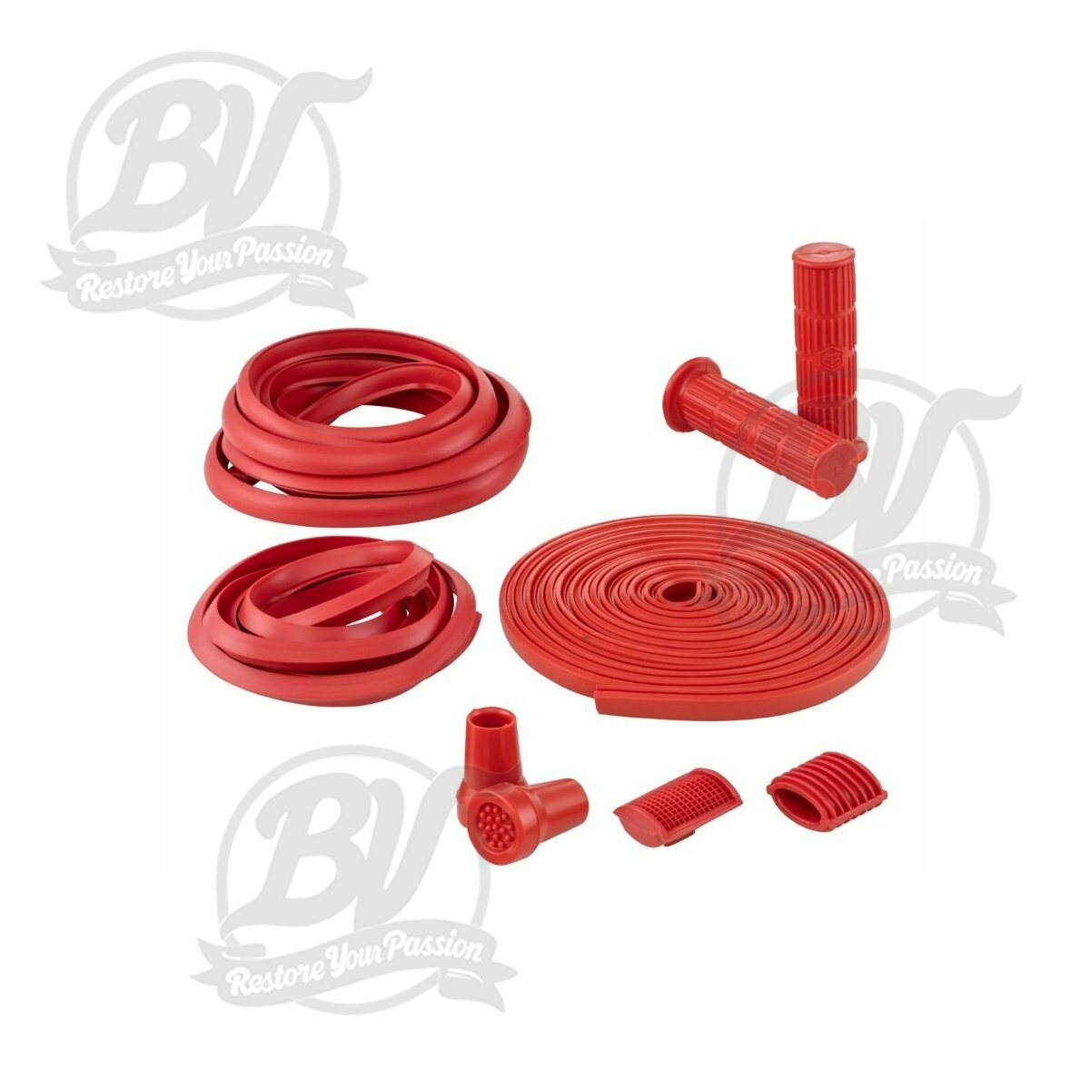 Kit caoutchoucs rouge Vespa PX