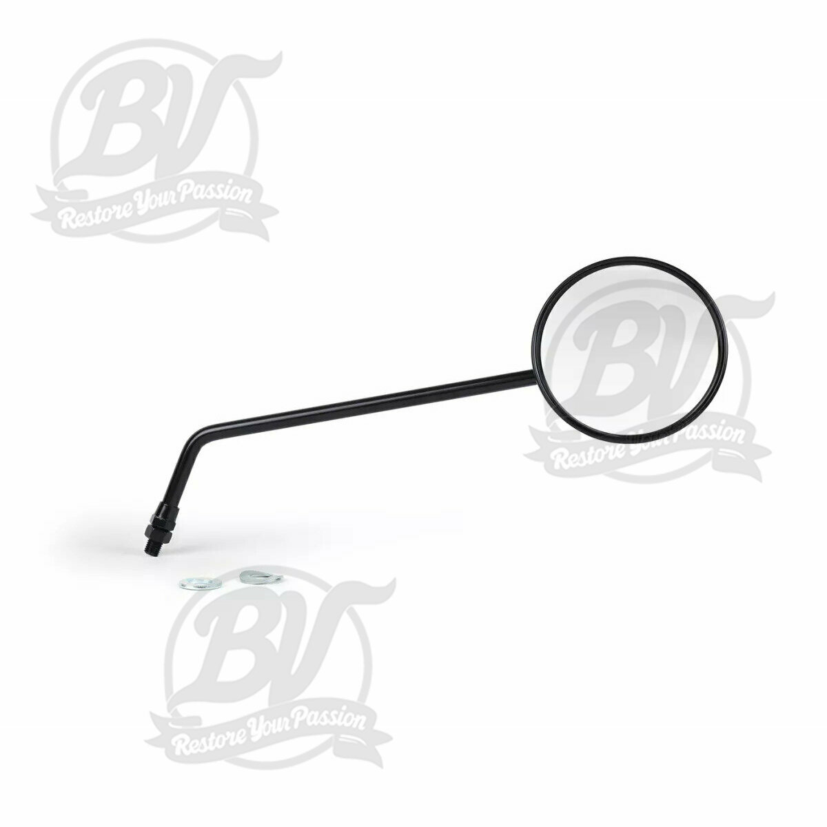 R&eacute;troviseurs &Oslash;=105mm noir, Droit