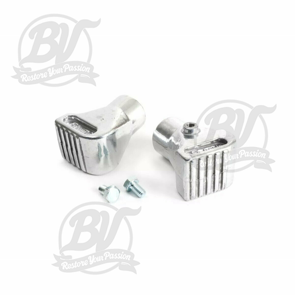 Paire embouts b&eacute;quille &Oslash;=20mm aluminium